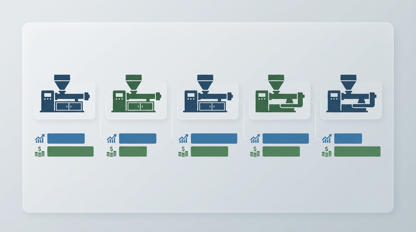 PVC plastic extruder machine comparison chart 2026 rankings