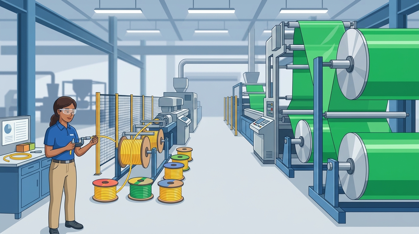 Custom plastic extruder production lines handling prototype and high-volume runs simultaneously
