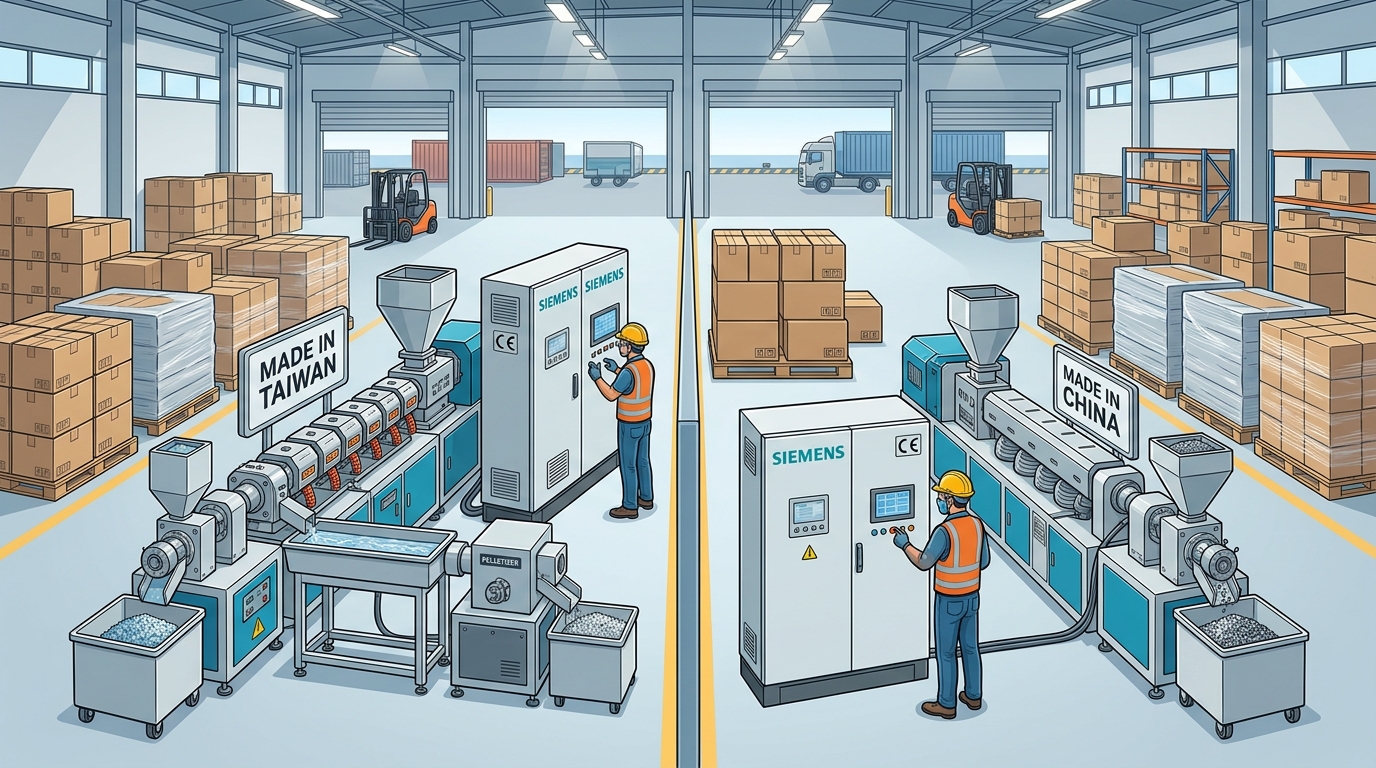 Asian plastic recycling machine manufacturers comparison 2026