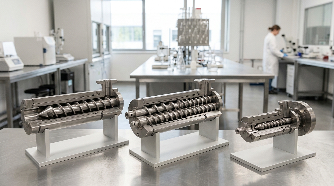 single-screw vs twin-screw plastic extruder machine comparison