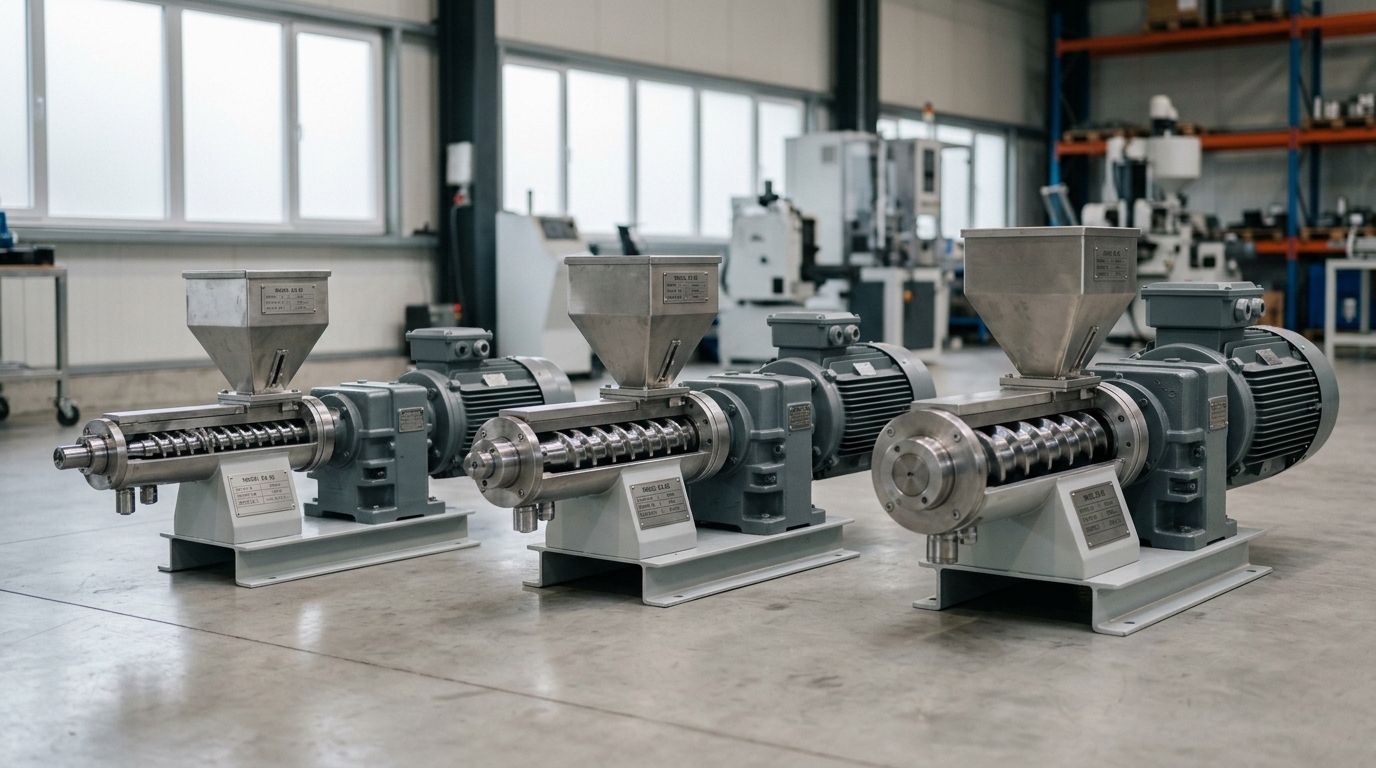 plastic extruder machine screw diameter and motor power sizing comparison 45mm 65mm 90mm
