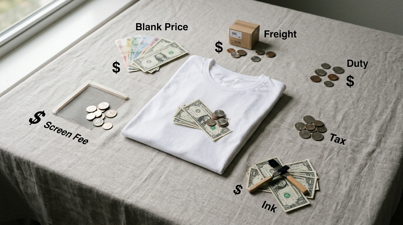 true cost per shirt breakdown for bulk t-shirt orders