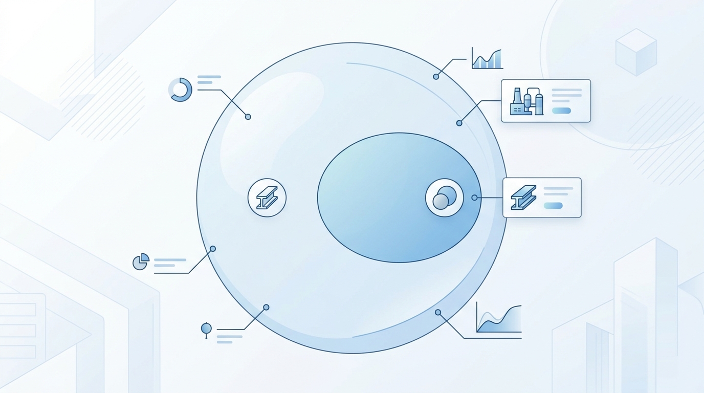 Diagram showing the relationship between mild steel and low-carbon steel classifications