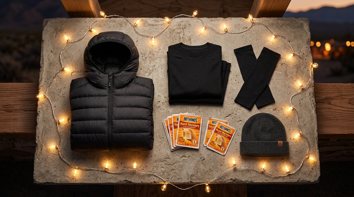 The 2026 EDC Checklist nighttime layering essentials for Las Vegas Motor Speedway temperature drops