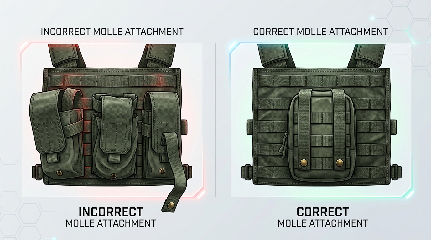 Common What Is MOLLE attachment mistakes that cause gear failure