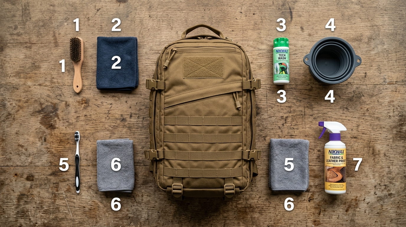 How to clean and maintain tactical bags in 7 steps visual guide