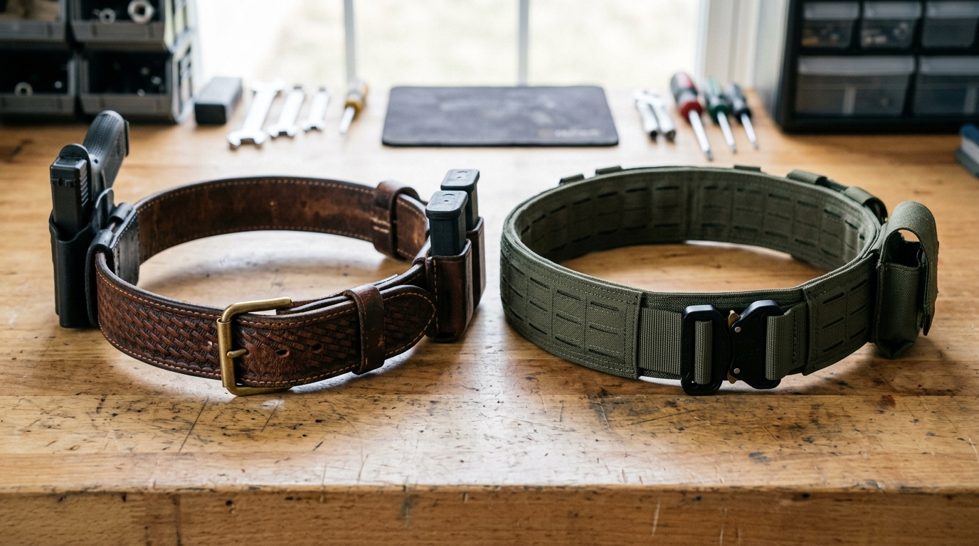 Battle belts vs duty belts construction and materials comparison