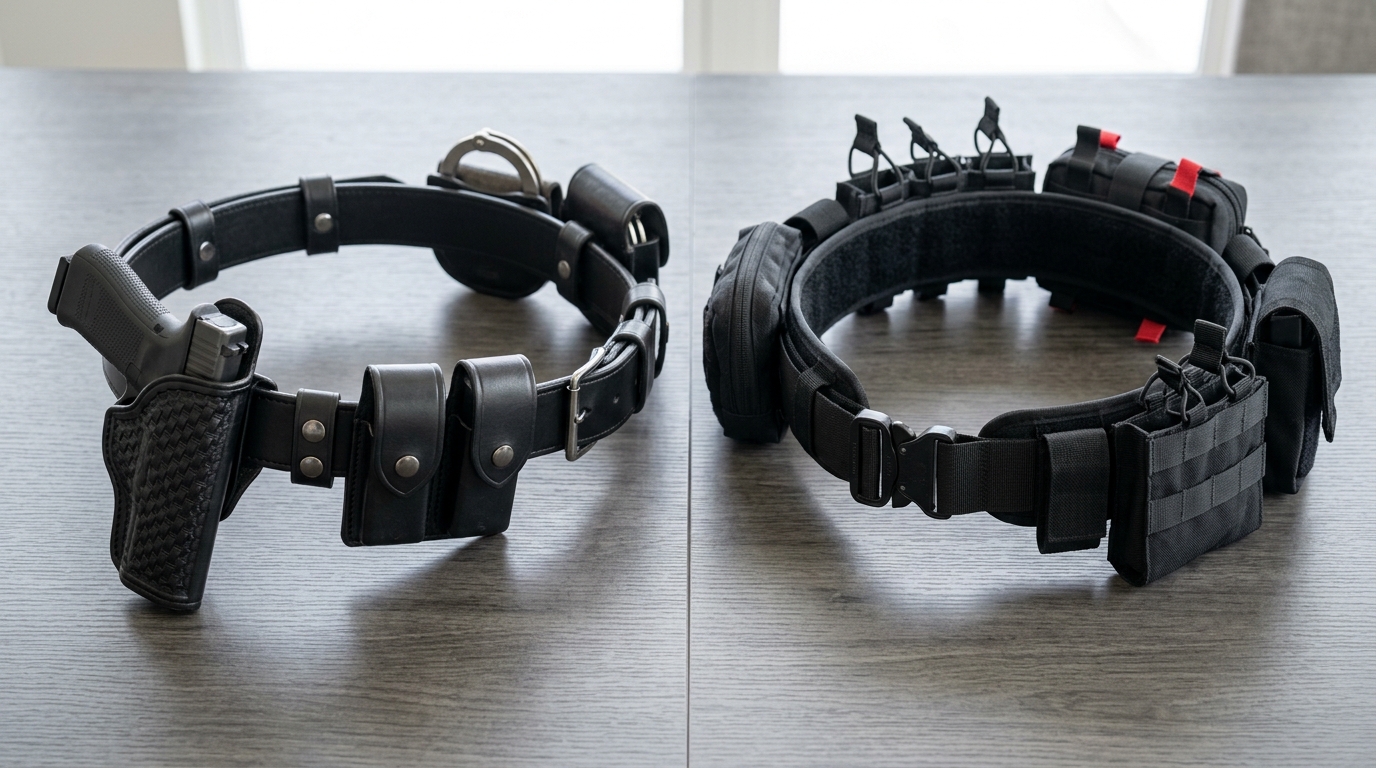 Battle belts vs duty belts mounting systems keepers Velcro MOLLE comparison