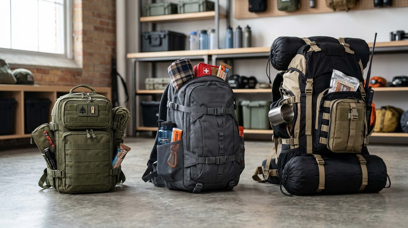 72 hour bag vs bug out bag vs get home bag comparison