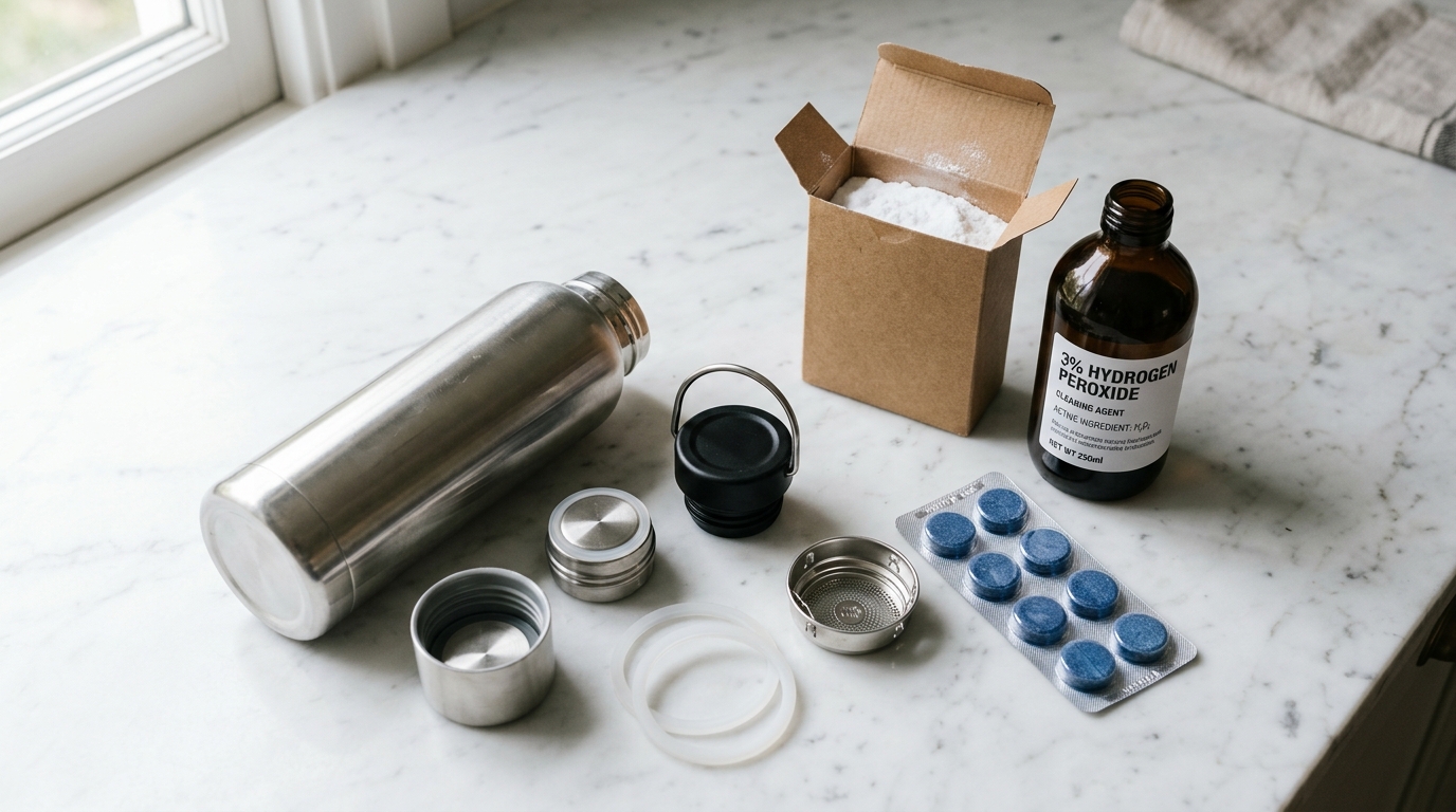 Three proven methods to get mold out of a stainless steel water bottle