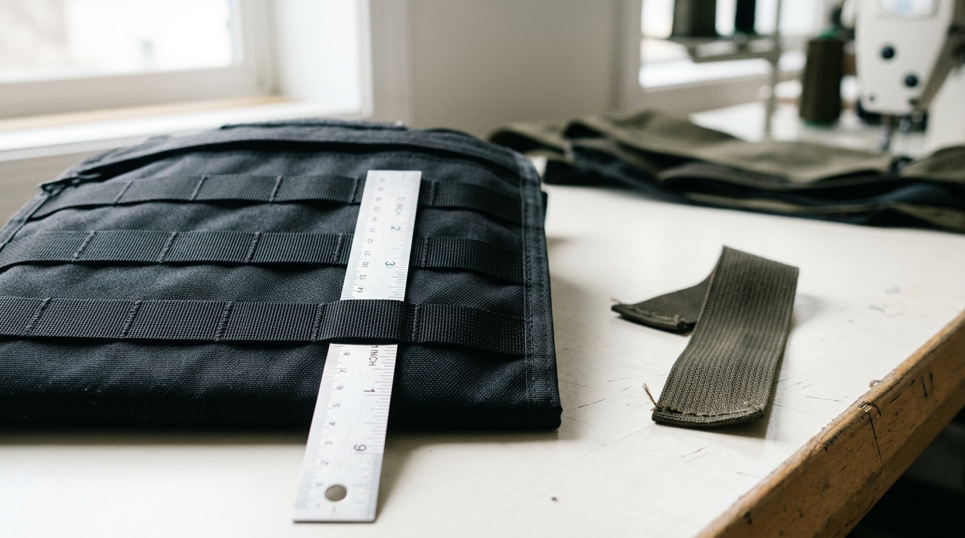 Tactical backpack vs military backpack MOLLE PALS webbing spacing comparison