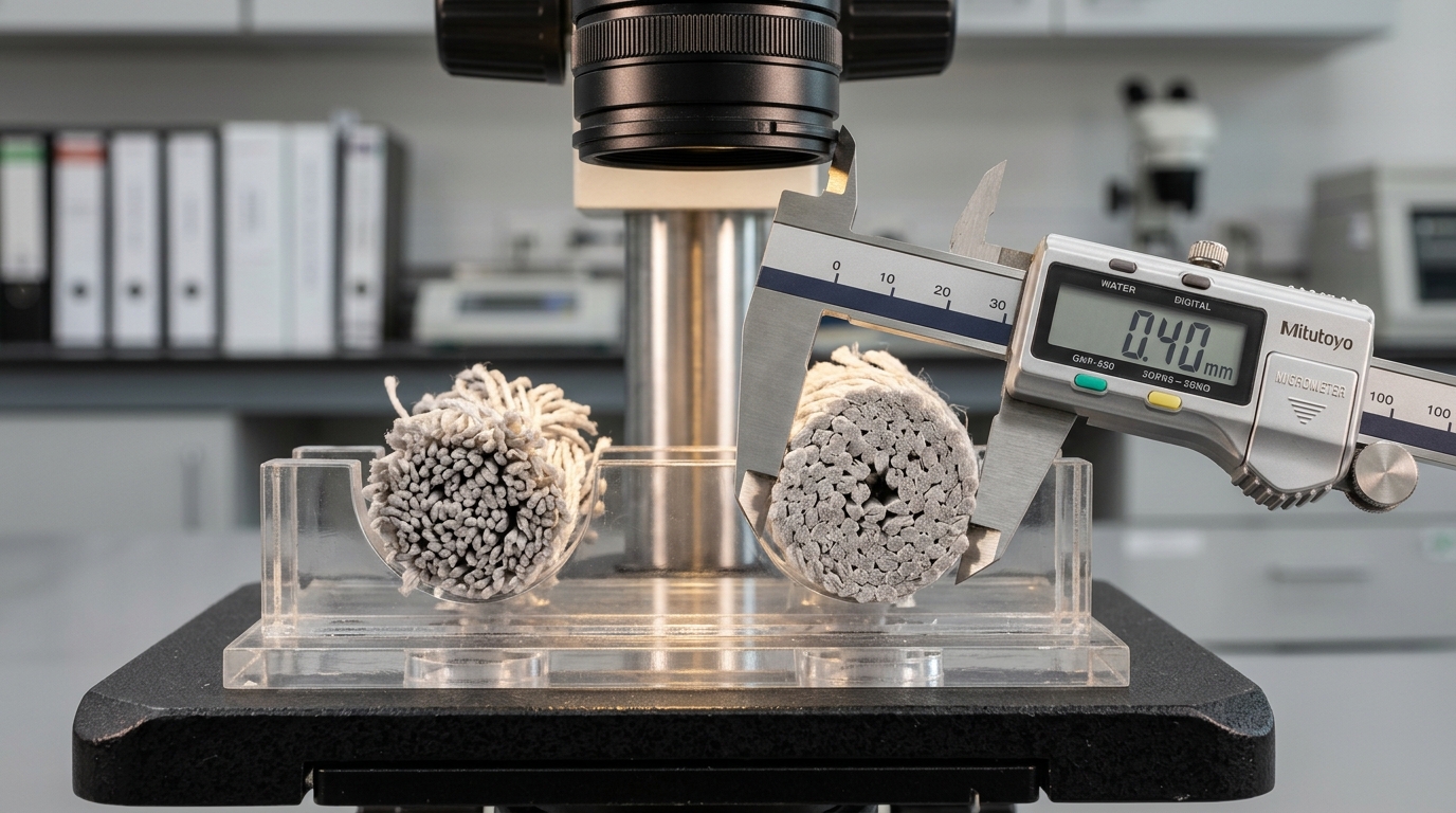 500D vs 1000D nylon for tactical bags yarn diameter comparison under magnification
