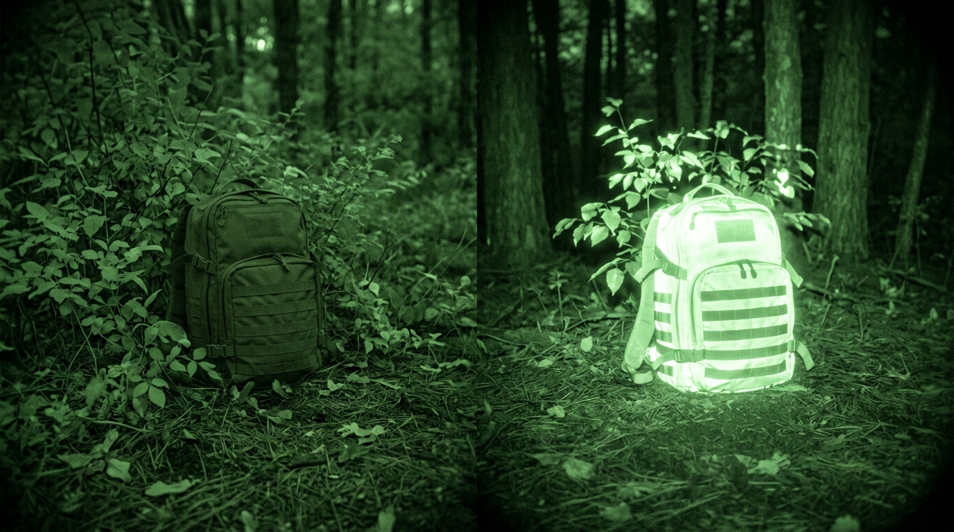 What Color Military Backpack Actually Works Best 6 MIL-SPEC coyote vs commercial coyote military backpack color under night vision