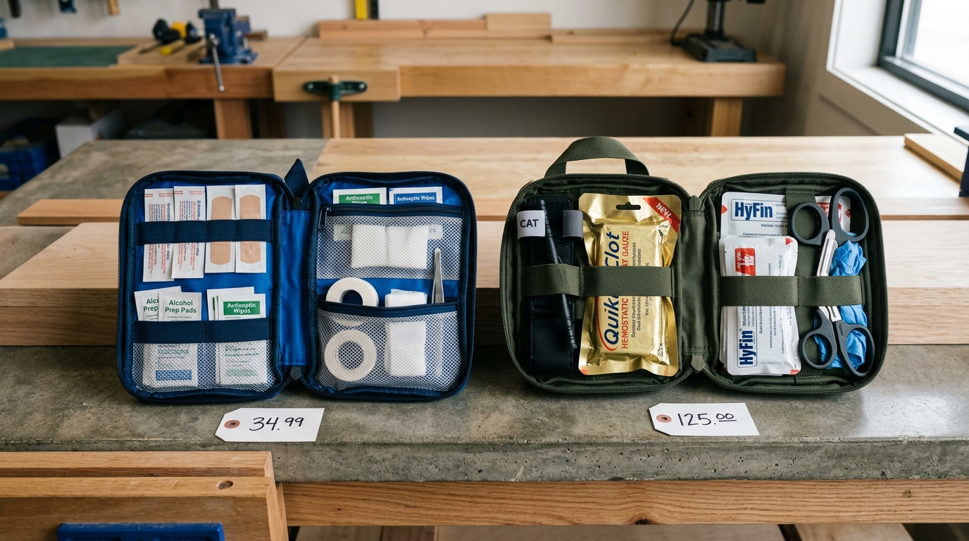 IFAK vs traditional first aid kit contents and cost comparison