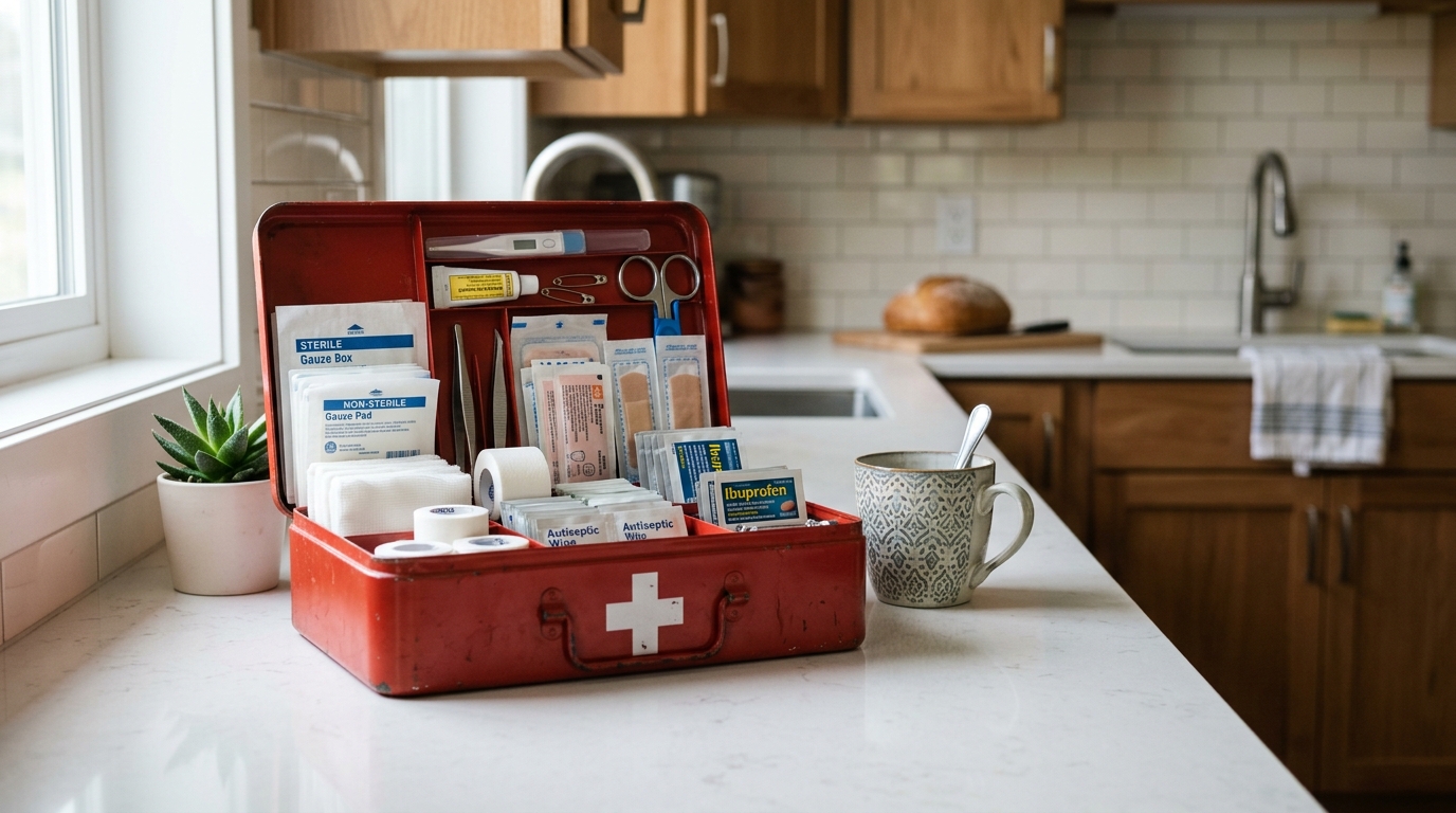 Traditional first aid kit contents compared to IFAK supplies