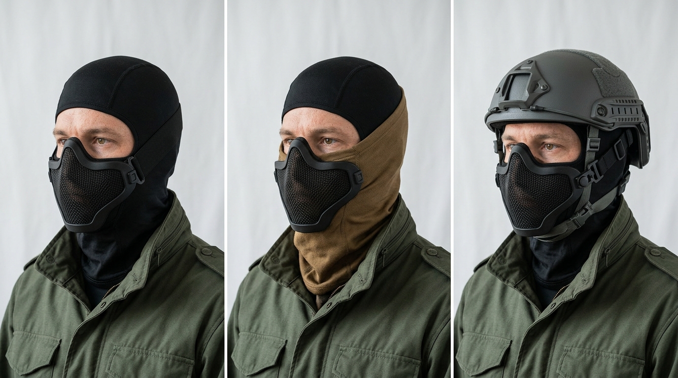 How to Connect an NB Tactical Mask to a Helmet Properly 3 How to connect NB Tactical mask to helmet using three methods