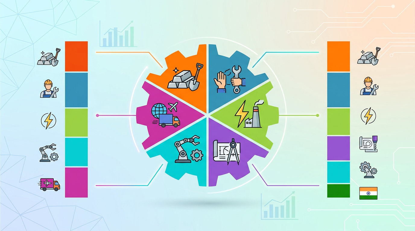 中国vs印度铝铸造成本对比的六大核心要素构成图