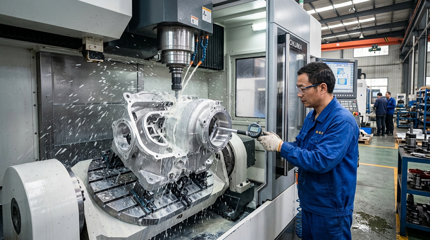 CNC machining precision finishing cast aluminum parts China secondary operations