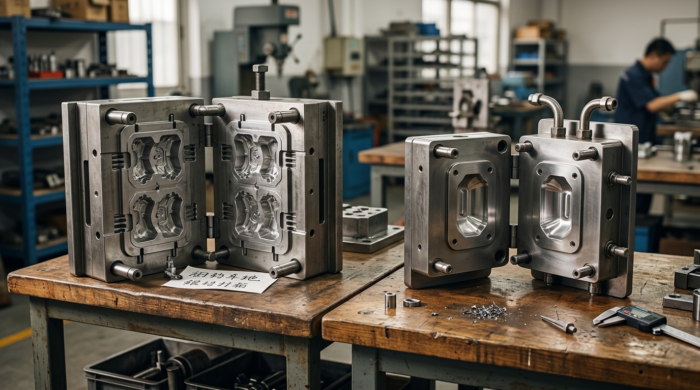 types of die casting tooling produced in China hot chamber cold chamber multi-cavity