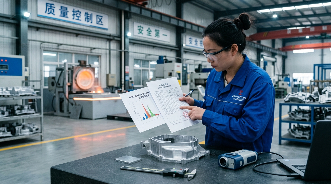 verifying Chinese casting supplier claims with MTC documents and sample castings