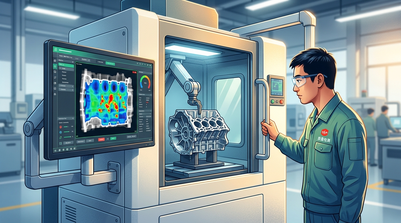 X-ray and NDT testing aluminum castings China foundry inspection workflow