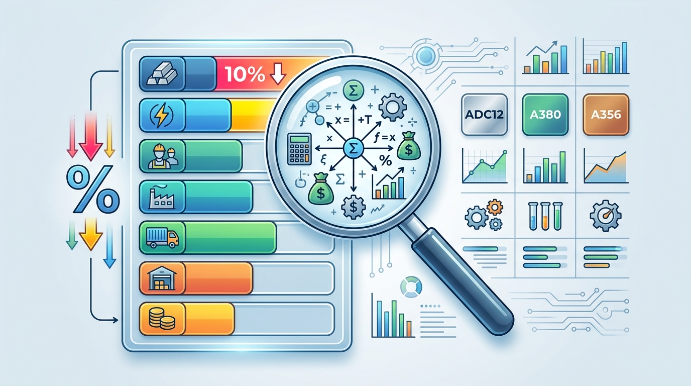 bulk aluminum casting order discount China pricing factors breakdown