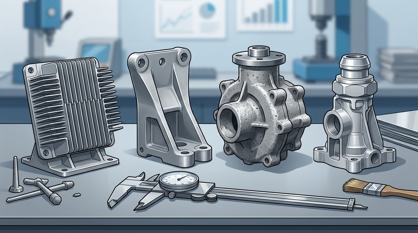 bulk aluminum casting order discount China comparison across die casting sand casting investment casting methods