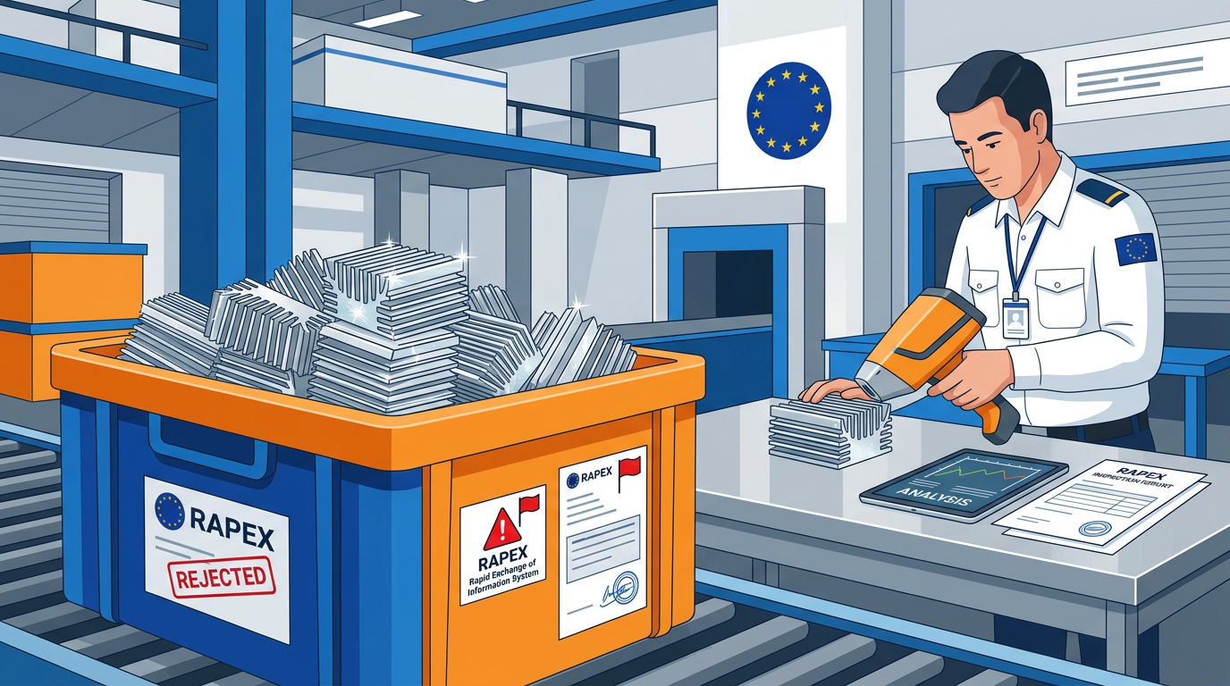 Customs seizure of non-compliant aluminum castings from China under RoHS REACH enforcement