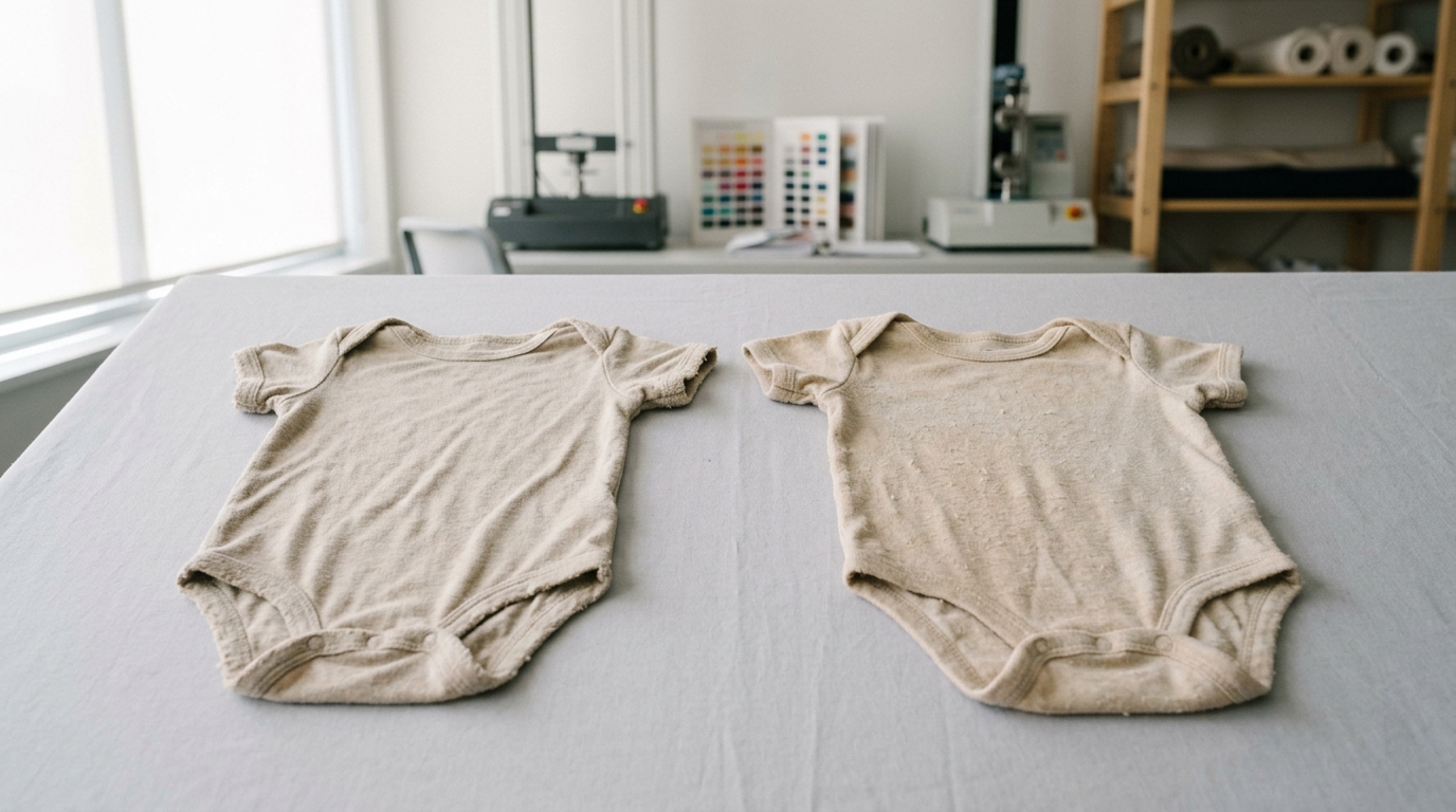 bamboo vs cotton baby clothes durability after 50 washes comparison