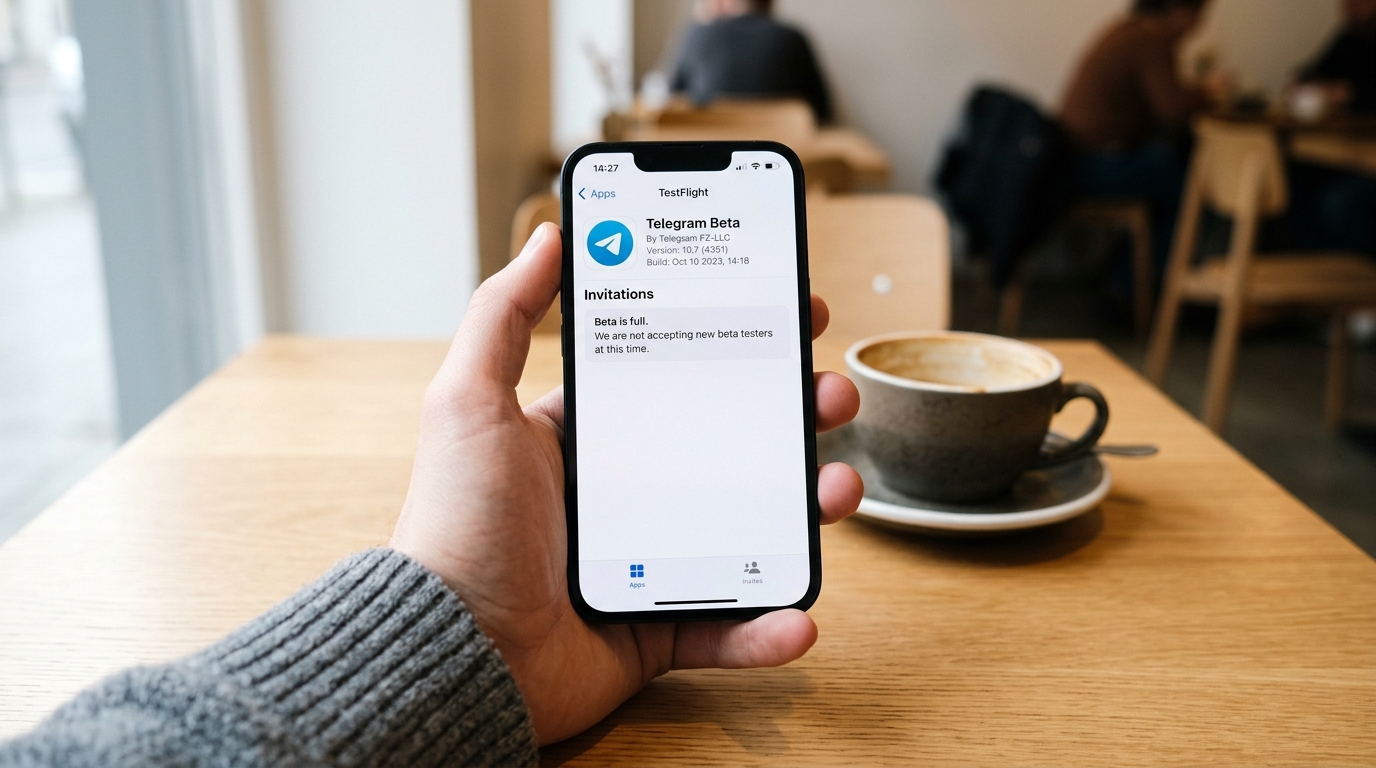 Telegram iOS 苹果版下载 TestFlight 测试版加入界面