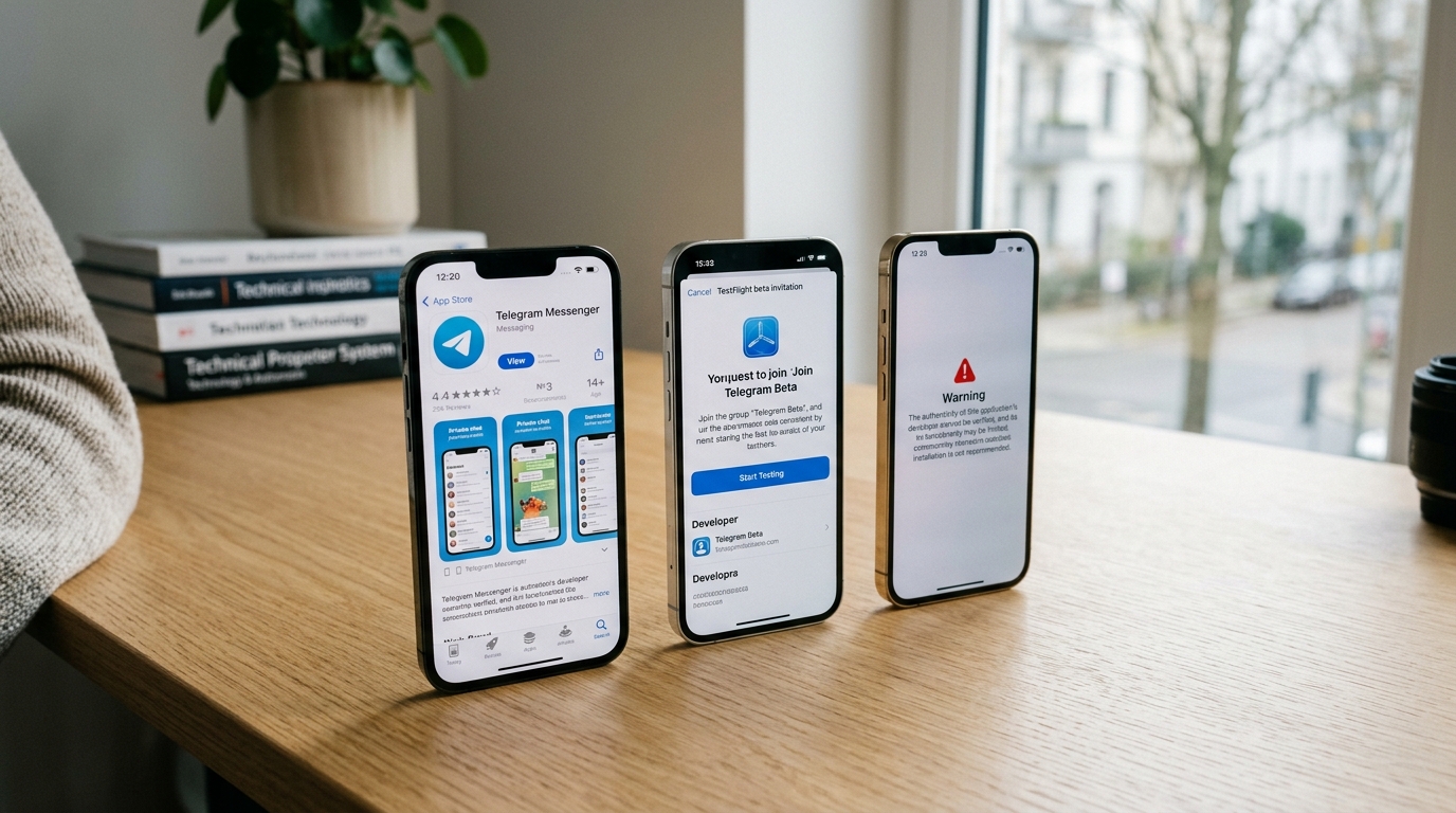 Telegram iOS 苹果版下载三种方式对比示意图