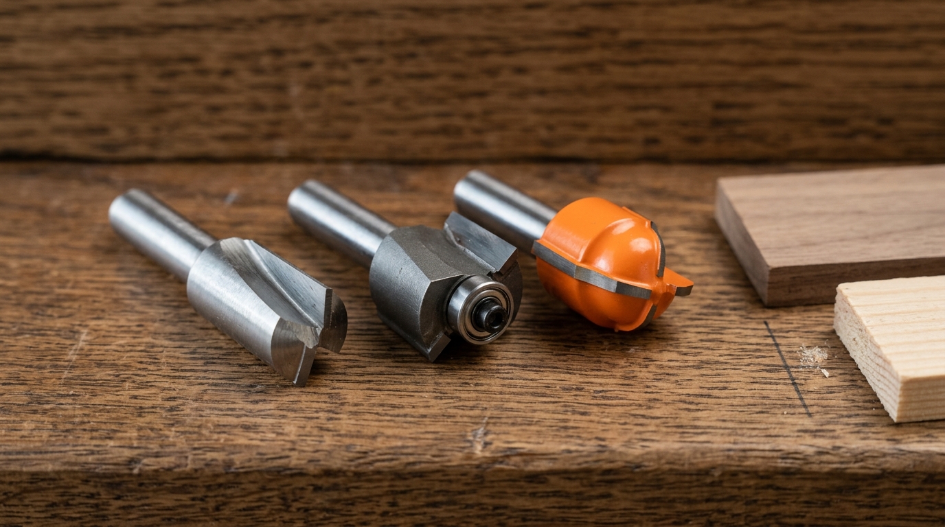 HSS vs carbide-tipped vs coated router bits for hardwood and softwood comparison