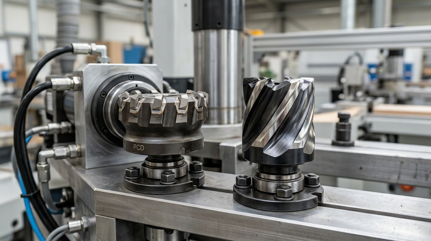 PCD vs carbide pre-milling cutter for edge banding machine comparison 2026