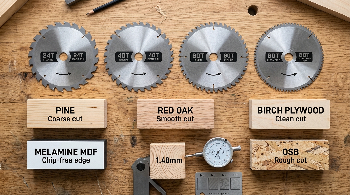 cheap vs expensive circular saw blades tested across seven real-world cuts with measurement tools