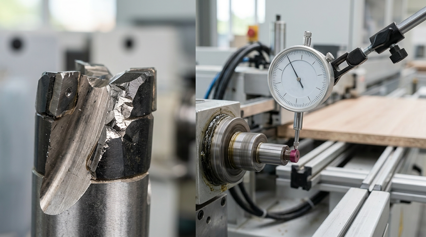 measurable wear signs you need to replace edgebander pre-milling cutters including edge radius and runout