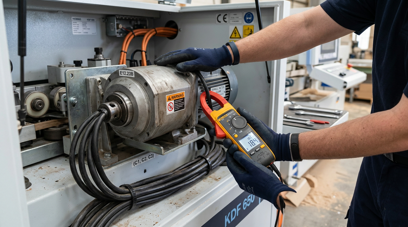 Diagnosing signs you need to replace edgebander pre-milling cutters using vibration and amp draw