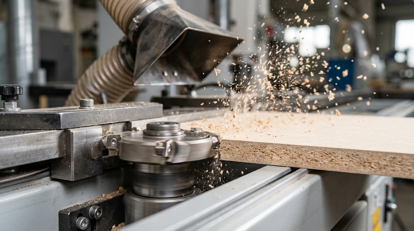 Chip-load based RPM calculation for PCD pre-milling cutter on MDF