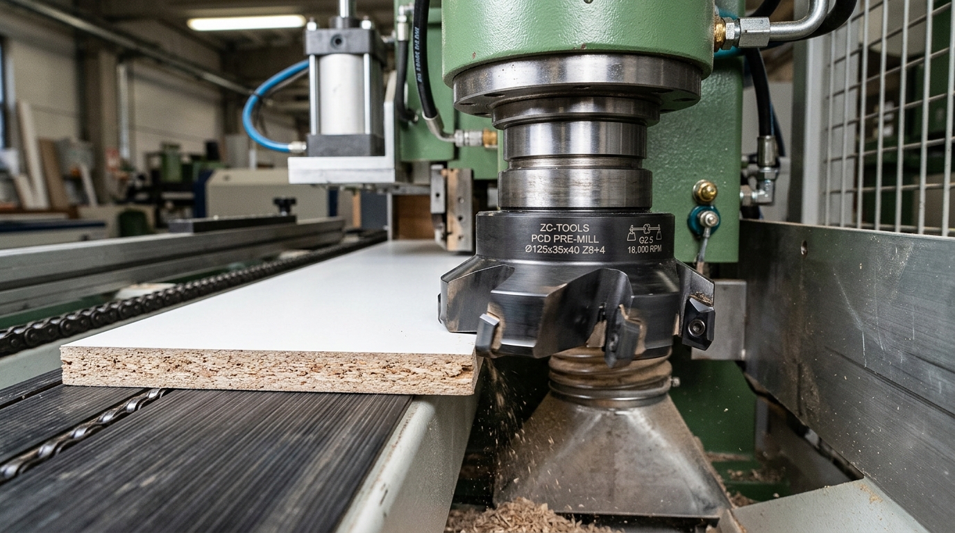 ZC-TOOLS PCD pre-milling cutter — best pre-milling cutter for edgebanding machine in high-volume shop test
