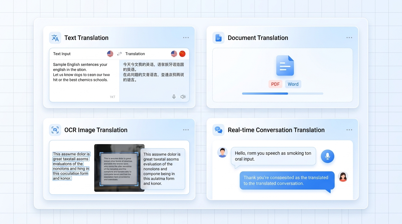 HelloWord翻译软件核心功能模块界面展示
