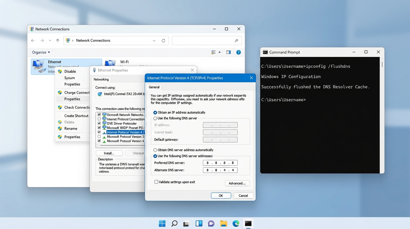 修改DNS服务器解决Teams下载缓慢问题的操作步骤截图