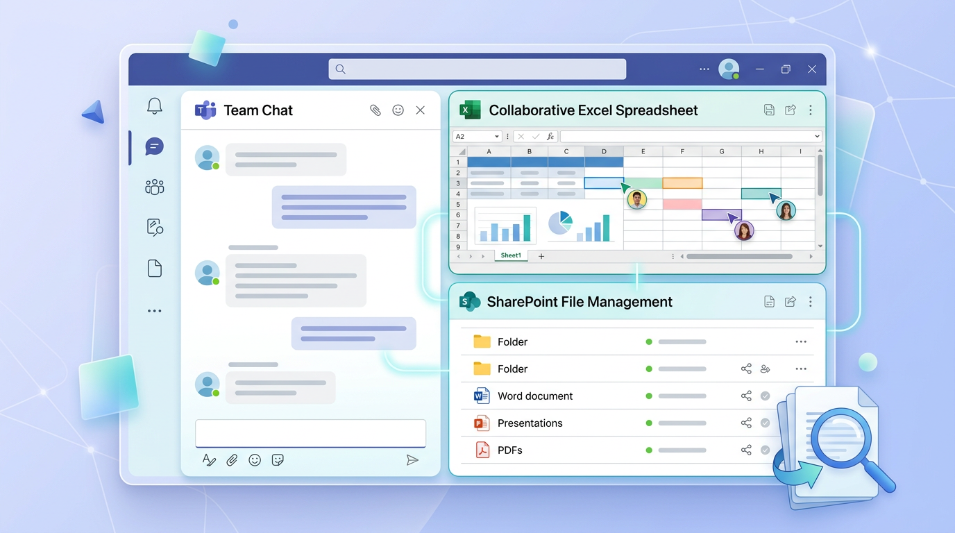 微软Teams深度集成Microsoft 365生态的一体化协作界面
