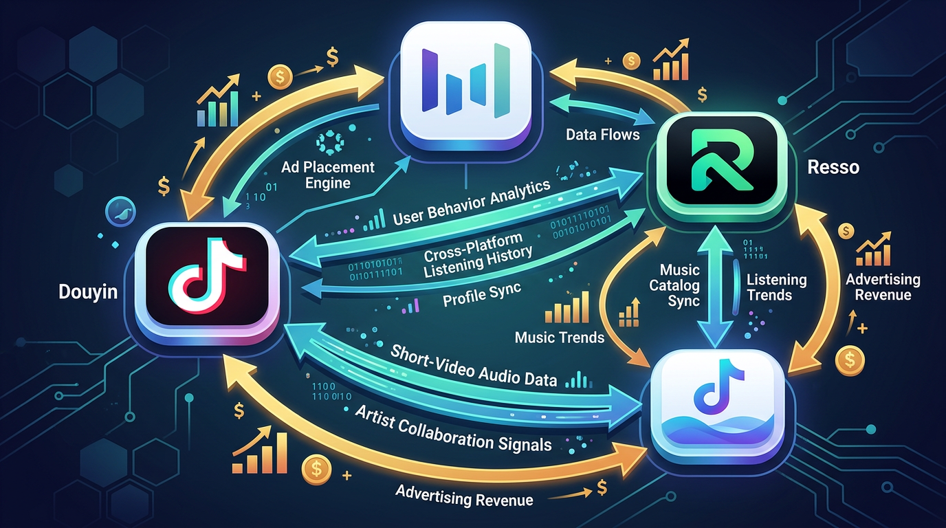 字节跳动汽水音乐战略布局示意图