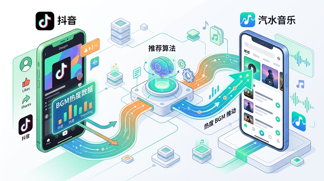 汽水音乐与抖音生态联动机制图解