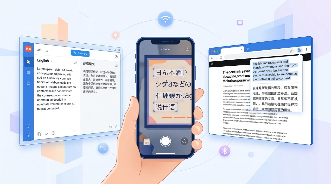 有道翻译下载桌面版手机App浏览器插件功能对比