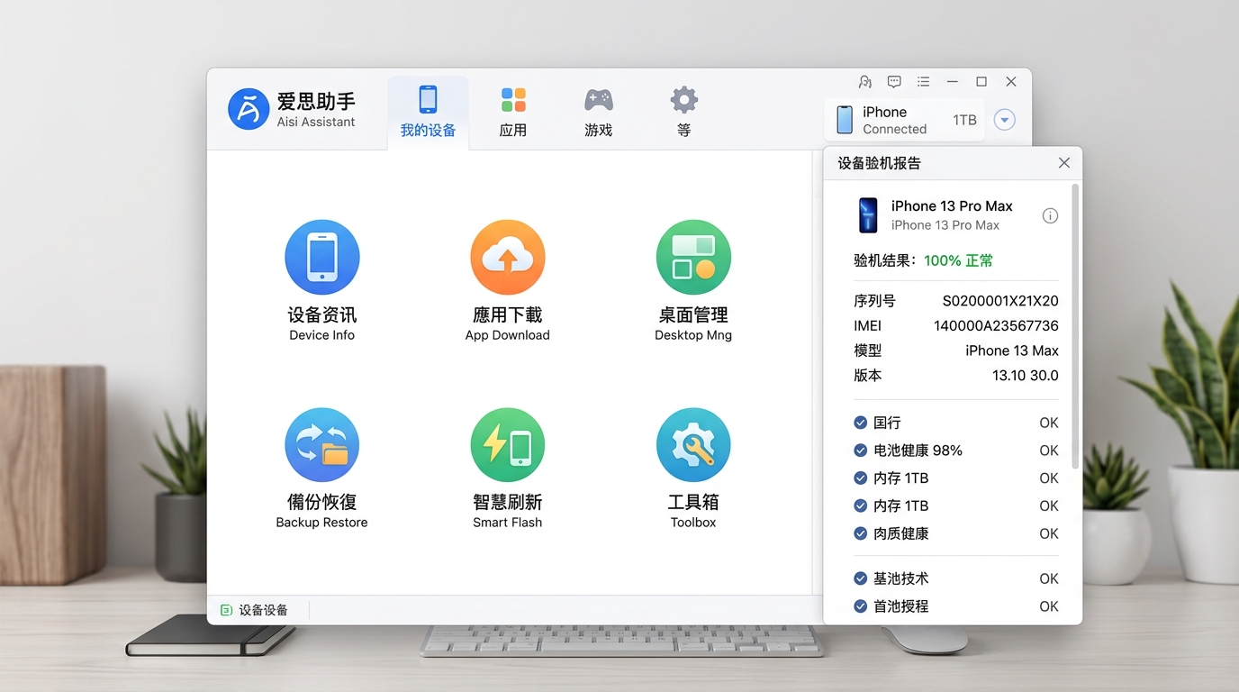 爱思助手电脑版六大核心功能实测截图