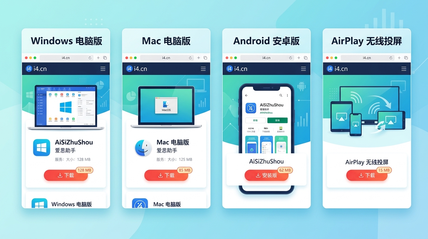 爱思助手官网各平台版本下载对比