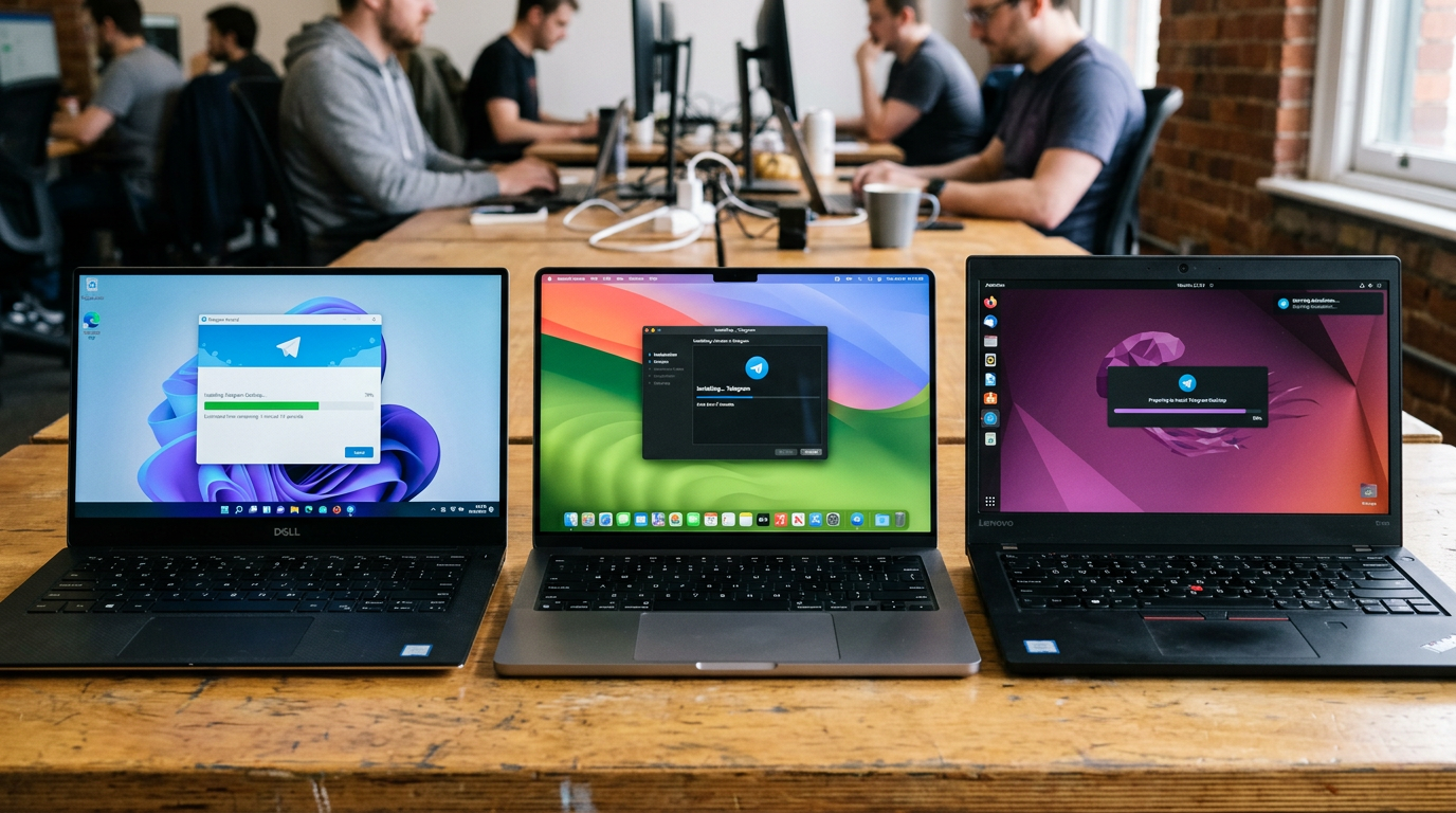 telegram电脑版在Win11 macOS Ubuntu三平台安装流程实测对比