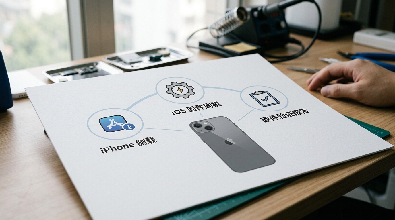 爱思助手三大核心功能对比图 免越狱装应用 一键刷机 二手iPhone验机