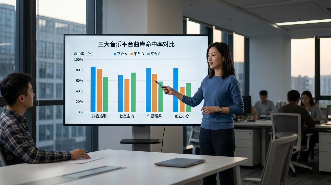 汽水音乐与QQ音乐网易云曲库重合度实测对比