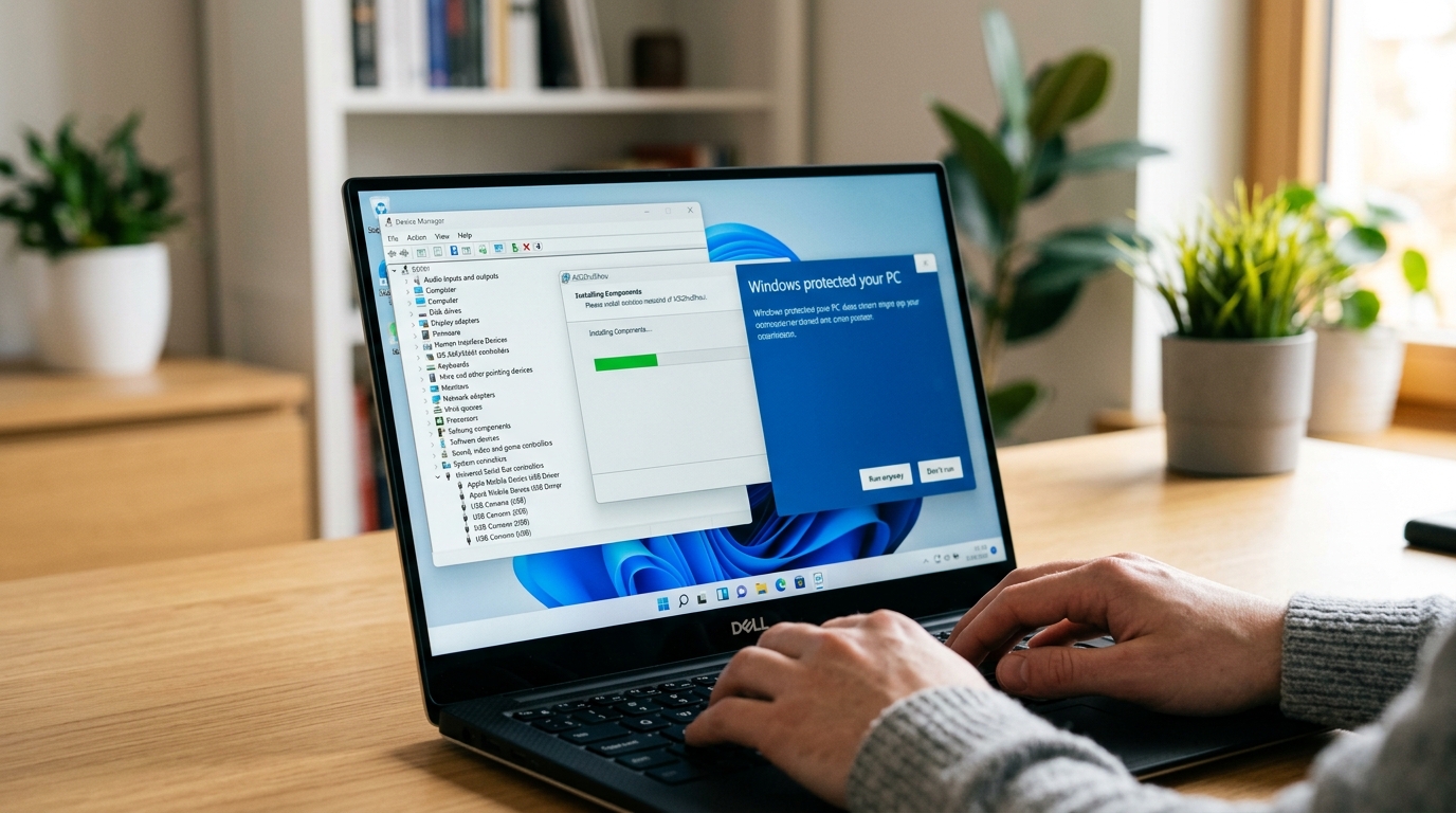 爱思助手 Windows 安装与驱动修复界面